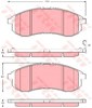Передні гальмівні колодки GDB3380 TRW