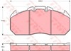 Колодки гальмівні передні, дискові GDB5086 TRW