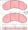 Колодки гальмівні дискові комплект GDB950 TRW