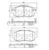 Колодки гальмівні дискові комплект J3600542 NIPPARTS