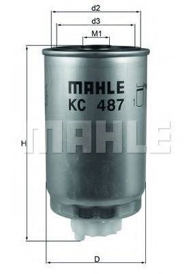 Фільтр паливний dodge caliber 2.2 crd 10-11fiat freemont 2.0 jtd 11- KC487