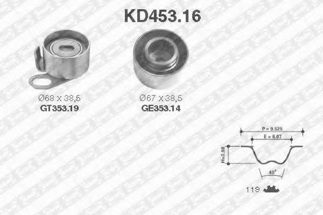 Ремни ГРМ KD45316 SNR