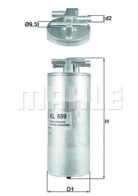 Фільтр паливний KL659 MAHLE