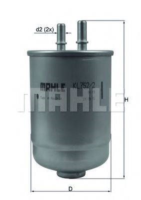 Фільтр паливний KL7522D MAHLE