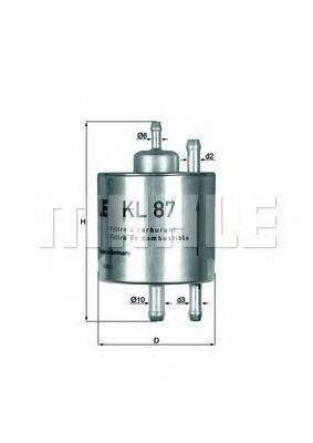 Фільтр палива KL87 MAHLE