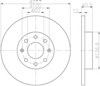 Гальмо дискове переднє MDC1838 MINTEX