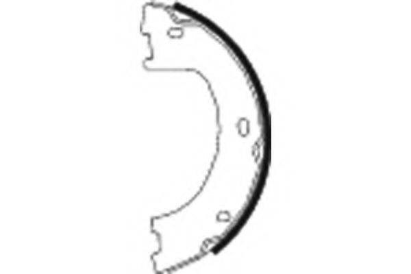 Гальмівні колодки задні (стоянкове гальмо) mercedes sprinter w906 / vw crafter jurid 362526j MFR602