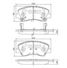 Колодки гальмівні передні, дискові N3600550 NIPPARTS