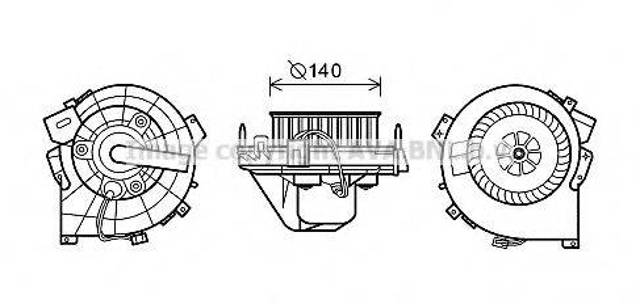 Моторчик пічки OL8609 AVA