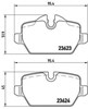 Задні гальмівні колодки P06037 BREMBO