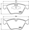 Колодки передні P06040 BREMBO