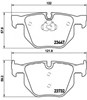 Колодки гальмові задні, дискові P06056 BREMBO