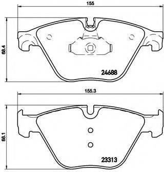 Передні гальмівні колодки P06074 BREMBO