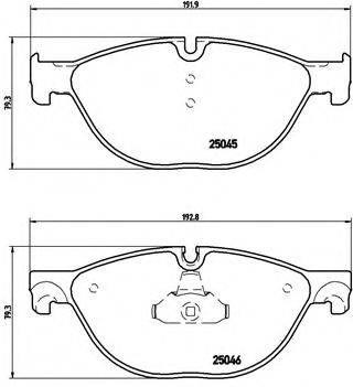 Колодки гальмівні дискові комплект P06076 BREMBO