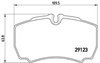 Колодки на гальмо задній дисковий P24084 BREMBO