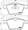 Передні гальмівні колодки P36027 BREMBO