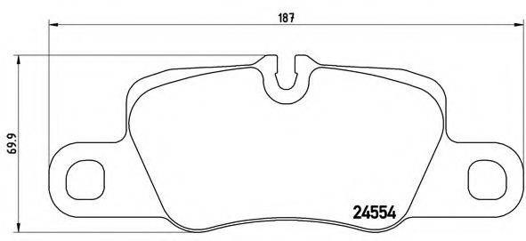 Задні дискові колодки Порше Панамера