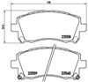 Передні гальмівні колодки P78010 BREMBO