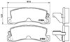 Задні гальмівні колодки P83015 BREMBO