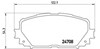 Тормозні колодки P83101 BREMBO