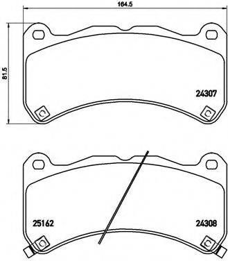 Колодки гальмівні передні, дискові P83146 BREMBO