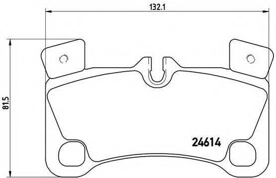 Задні гальмівні колодки P85103 BREMBO