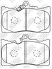 Колодки гальмівні дискові комплект PN1547 NIBK