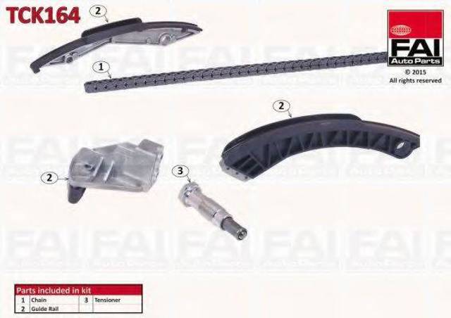Ланцюг ГРМ, комплект TCK164 FAI