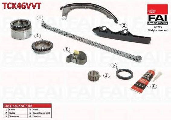 Ланцюг ГРМ, комплект TCK46VVT FAI
