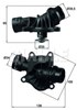 Кришка корпусу термостата TI23488 MAHLE