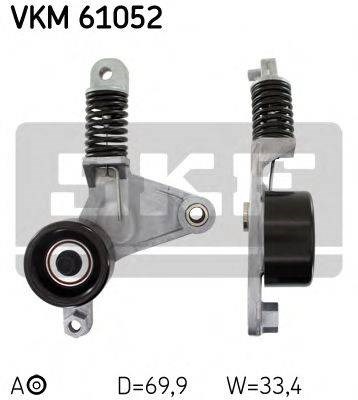 Натяжний ролик VKM61052 SKF
