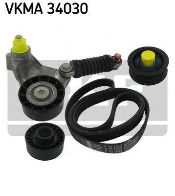 Ремкомплекти приводу допоміжного обладнання автомобілів micro-v kit (вир-во gates) VKMA34030