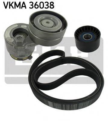 Комплект поліклинових ременів VKMA36038