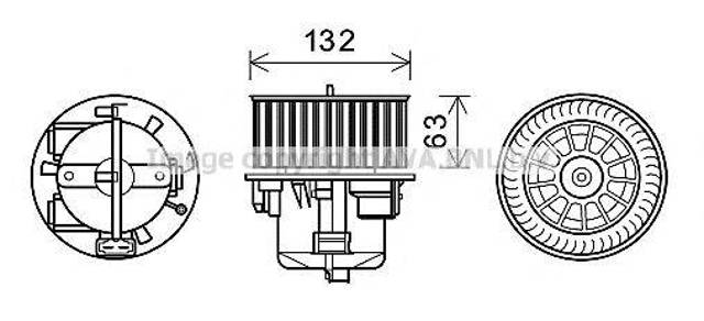 Моторчик пічки VO8178 AVA