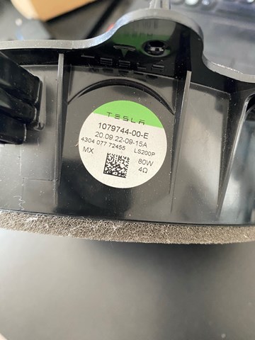 Динамік передньої двері 107974400E TESLA