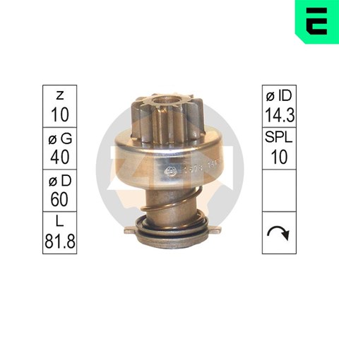Бендикс стартера ZN1678 ZEN