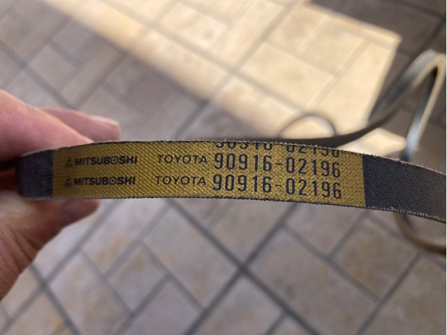 Ремінь приводний, агрегатів 9091602196 TOYOTA