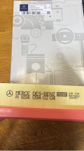 Фільтр повітряний A6540940204 MERCEDES