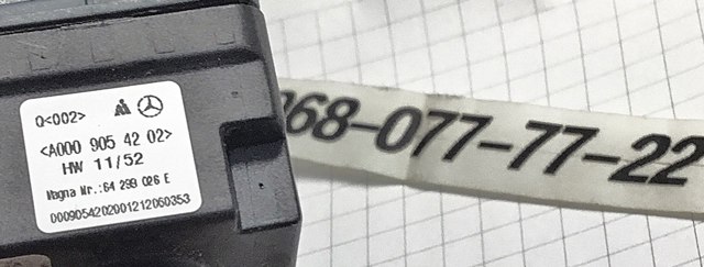 Камера заднього виду A0009054202 MERCEDES