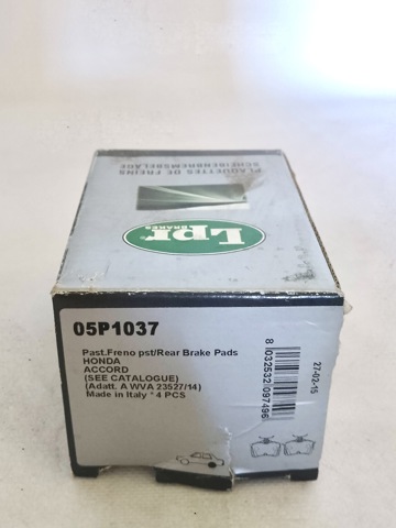 Задні дискові колодки 05P1037 LPR