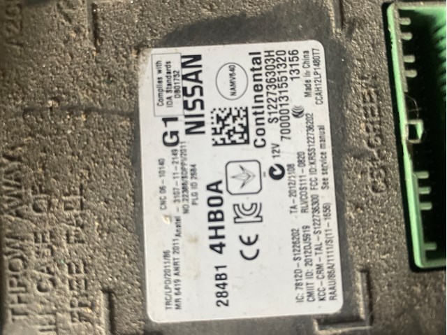 Блок комфорту 284B14HB0A NISSAN