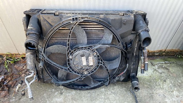 Вентилятор радіатора 6 лопастей с моторчиком в зборі з диффузором bmw 3 (e90/e93) 2005-2013 16326937515 16326937515 