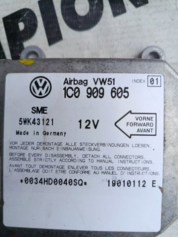 Модуль-процесор управління подушки безпеки 1C0909605 VAG