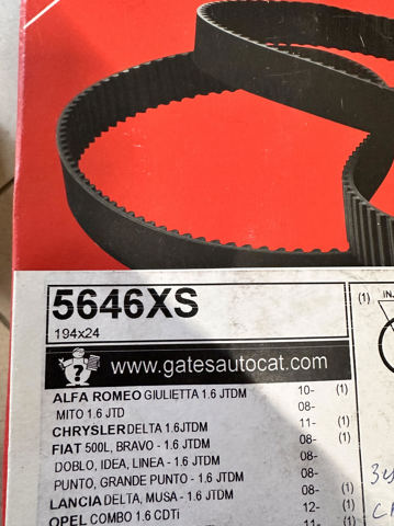 Ремінь ГРМ 5646XS GATES