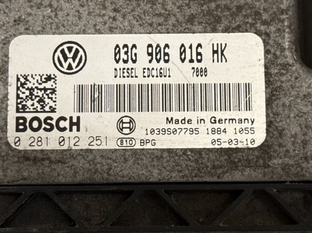 Модуль управління двигуном 03G906016HK VAG