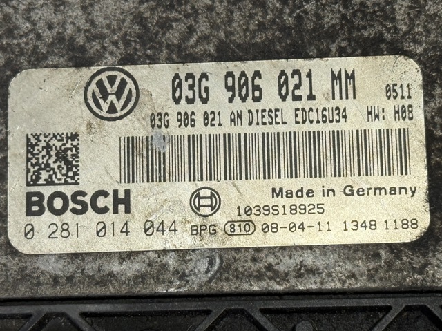Блок електронного управління 03G906021MM VAG