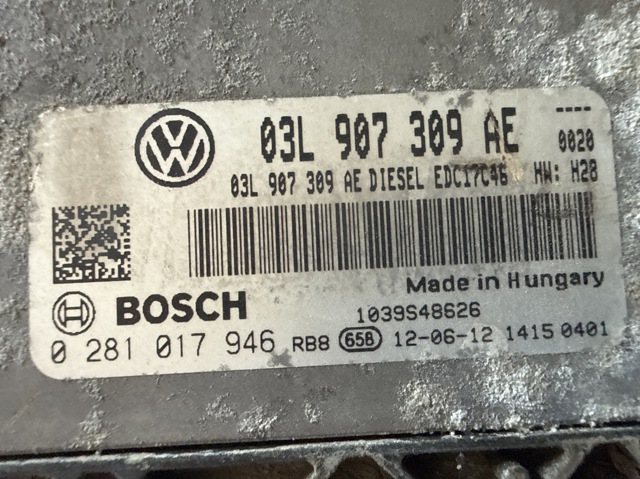 ЕБУ 03L907309AE VAG