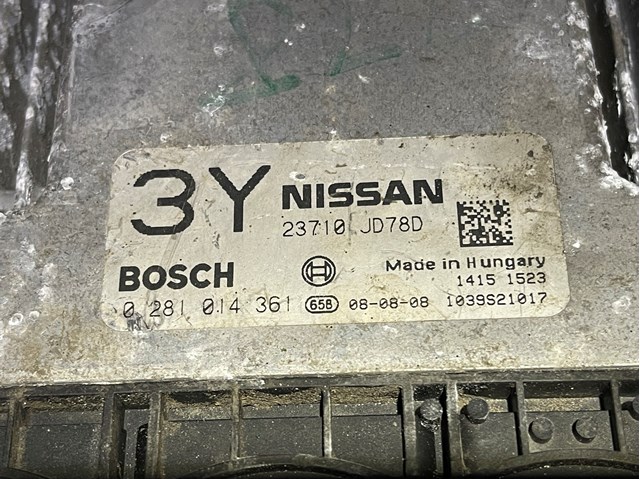Комп'ютер двигуна 23710JD78D NISSAN