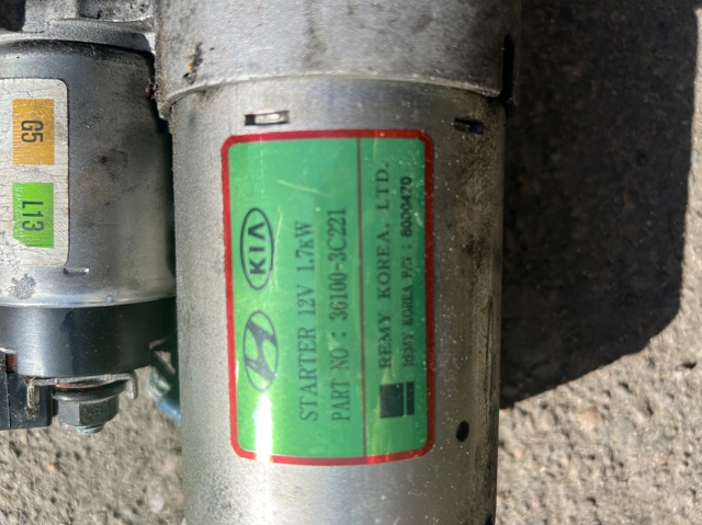 Стартер 361003C221 HYUNDAI