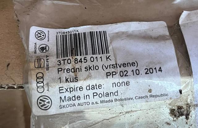 Скло лобове 3T0845011K VAG